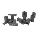 Kit rallonges + pieds (+10 cm) - Composite GRIS ANTHRACITE