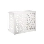 Cache clim acier blanc M – Design moderne & protection durable | CacheClimService.fr