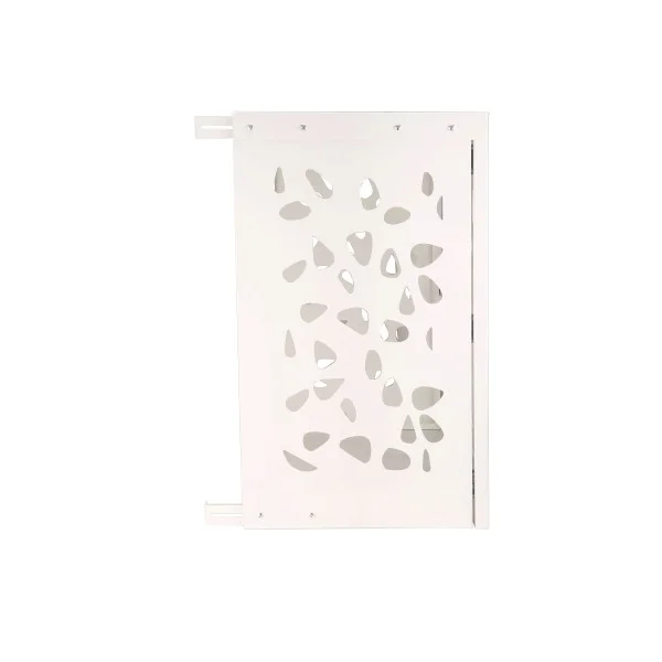 Cache clim acier blanc M – Design moderne & protection durable | CacheClimService.fr